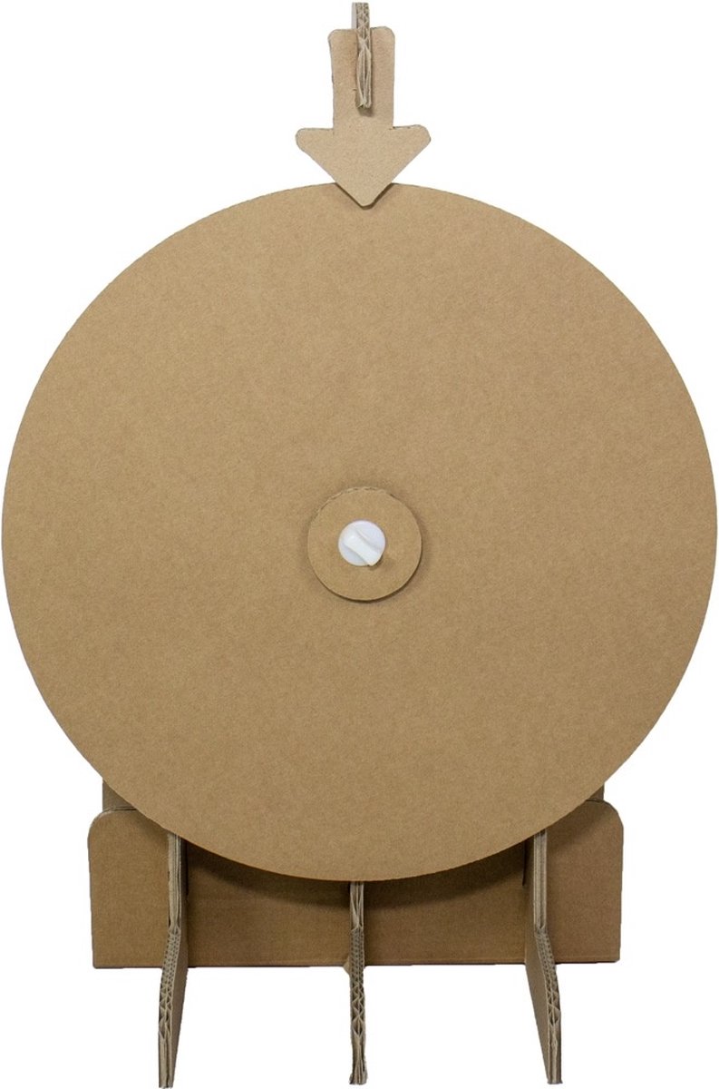 Kartonnen rad van fortuin schooleditie - Diameter 38cm | Met gratis template - Kartent